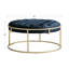Repose-pieds rond en velours 38 po Simmerman-2007602343