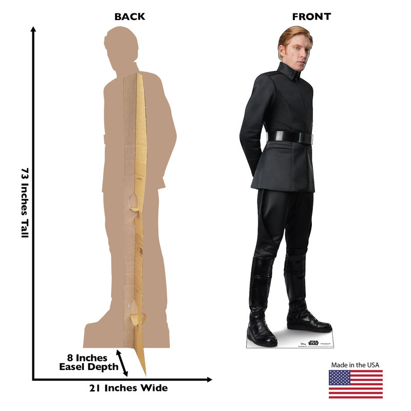73'' Black Cardboard Standup of General Hux from Star Wars