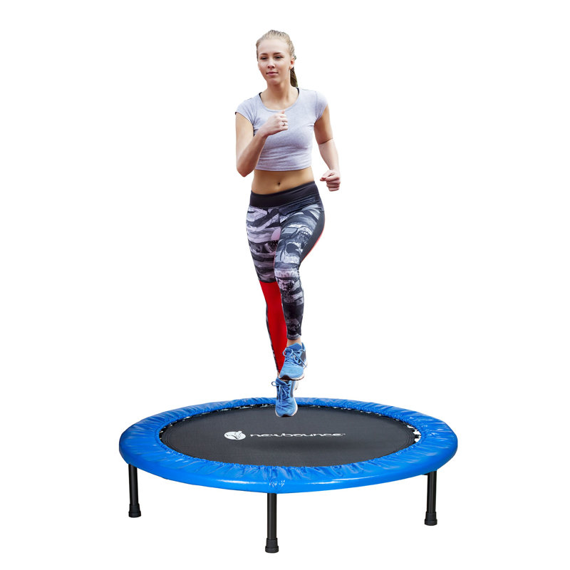 Blue Round Mini Trampoline for Kids and Adults