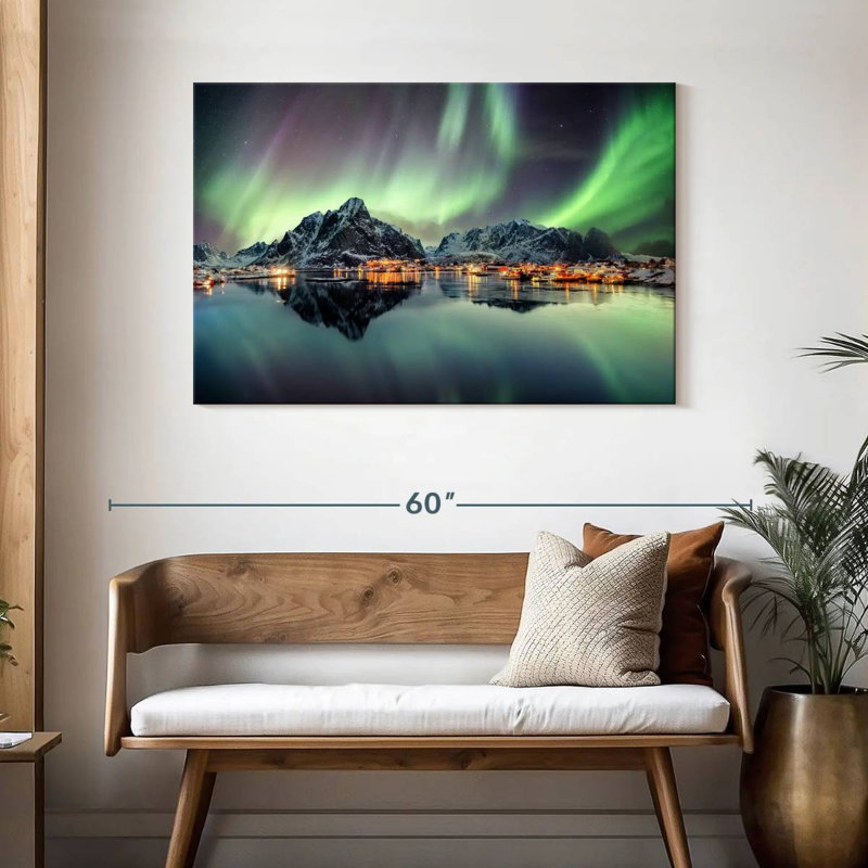 Alvord Wintry Reine Northern Lights, H 30 po x l 45 po