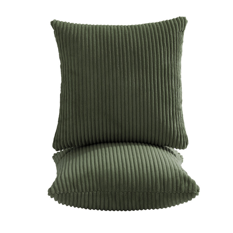 Cotton Square Cushion, Green
