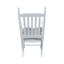 Chaise berçante en bois blanc-130143879