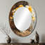 Tournesol et bouquet de pivoines à la ferme II - Miroir mural traditionnel ovale-830874594