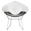 Fauteuil Modway argent / diamant noir