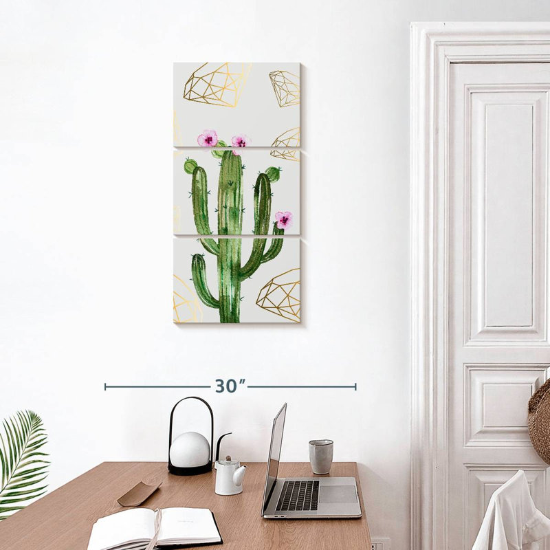 Cactus élégant, H 32 po x l 15 po