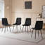 50cm H Velvet Upholstered Metal Side Chair-686924708-689253978