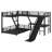 L-Shaped Bunk Bed With Loft Bed, Slide And USB Ports-1225423744