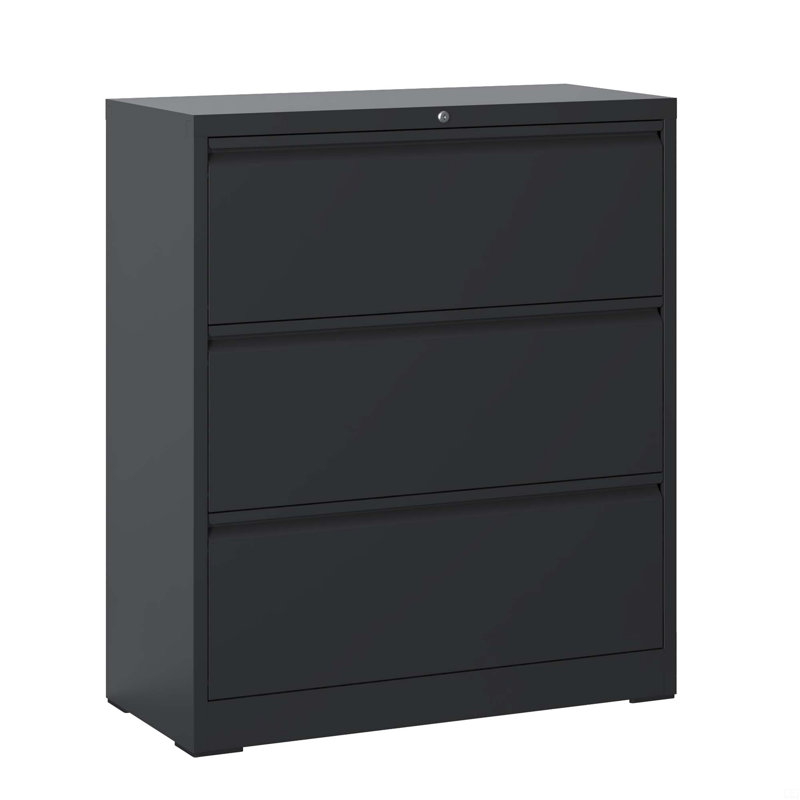 File Cabinet 3 Drawer, White Filing Cabinet With Lock, Lockable File Cabinet, Locking Metal File Cabinet For Legal/Letter/A4/F4 Size