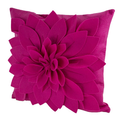 Sara's Garden Polyester Throw Square Pillow Cover