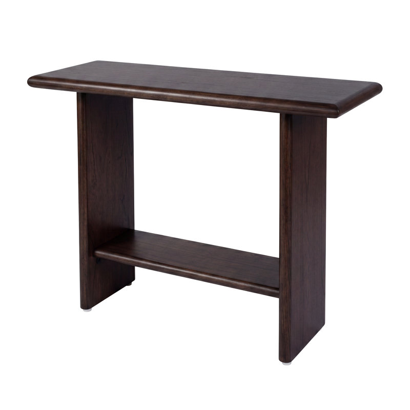 Soleil 42 po W - Console rectangulaire en bois brun, Brown