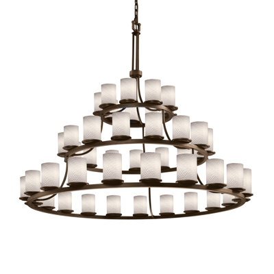 Dakota 45 - Light Dimmable Tiered Chandelier
