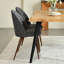Chaises de salle à manger rembourrées H 33 "avec dossier solide en tissu Hudhaifa, ensemble de 2, pour salon, salle à manger, café-1326734861-1303099096