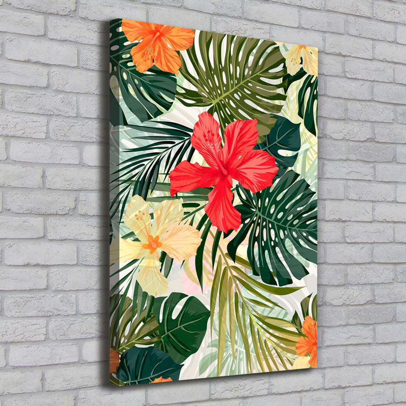 Hawaiian Flowers - Wrapped Canvas Print