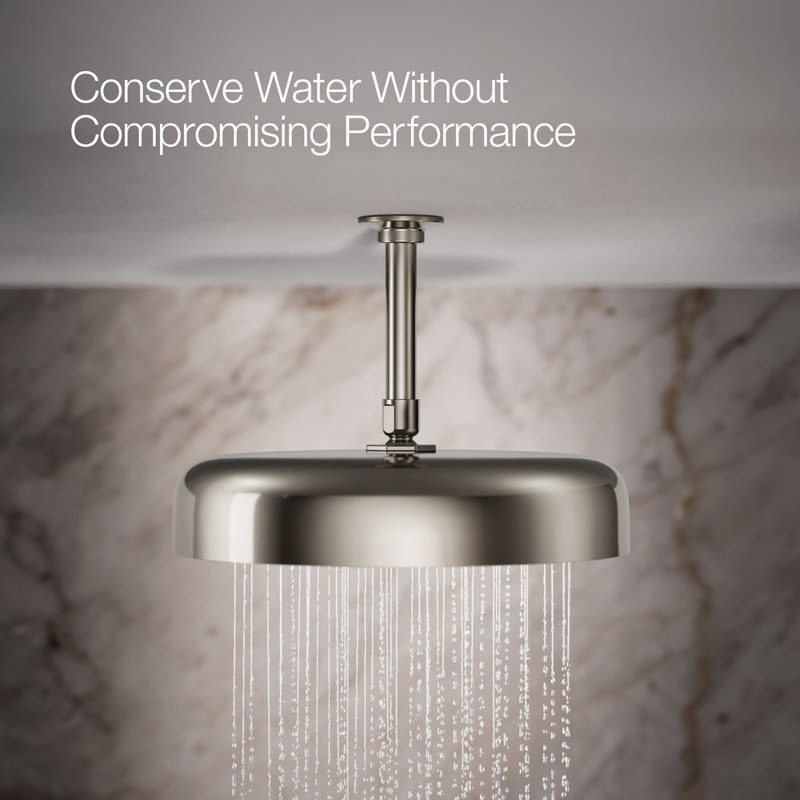 Statement™ 2.5 GPM Round 12 in. Rainhead with Katalyst Air-Induction Technology, Vibrant Polished Nickel