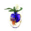 Toulon European Art Glass Vase Blue