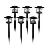 Solar Matte Black Solar Powered Integrated LED Pathway Light Pack