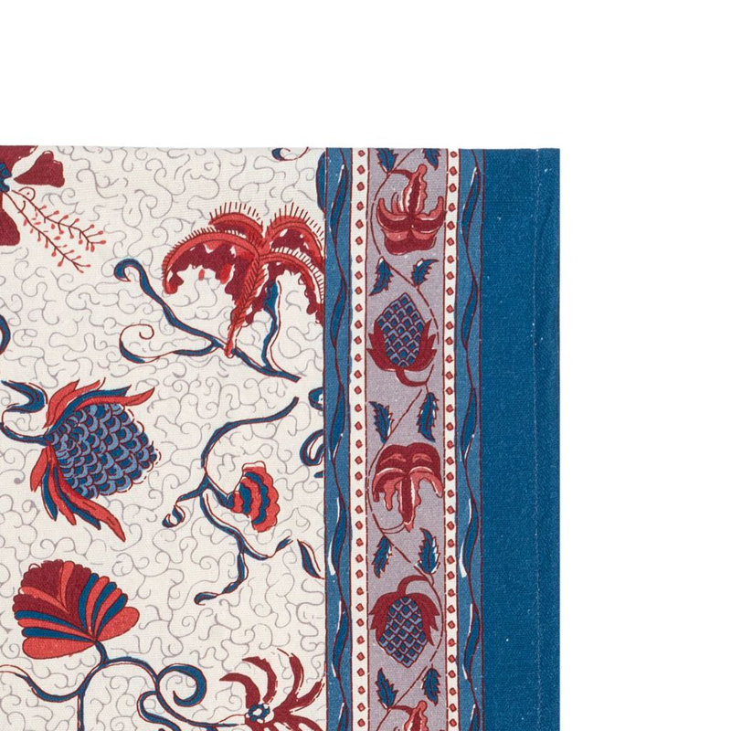 Clowe Table Runner, 72" x 16", Blue/Red