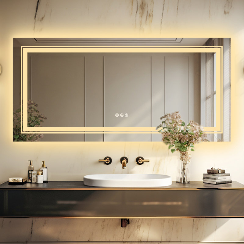 Shymel Rectangle Wall Mirror, 31.5" x 47.2"