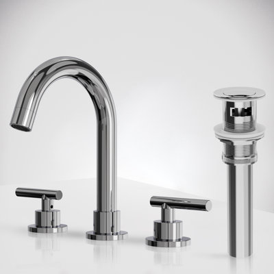 Widespread Bathroom Faucet 3 Hole, 2-Handle Bathroom Sink Faucet