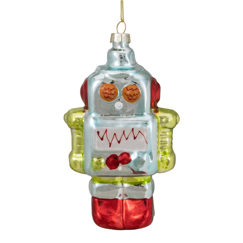 Ornement de Noël en verre 5 po