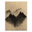 Olympe II - montagne, impression d'art mural en bois-134337137-134337138