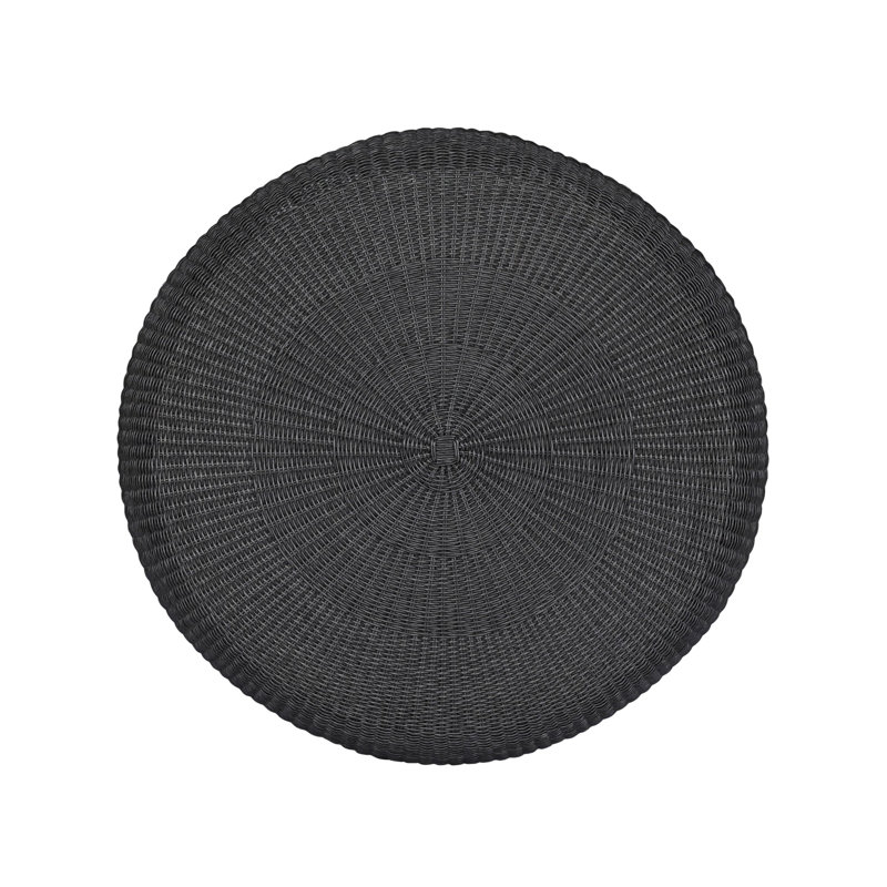 Brock Outdoor Round Coffee Table, Vintage Coal