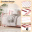 Lit de jour simple en métal avec lit gigogne en forme de cœur avec support pour lattes en acier robuste - structure de canapé-lit convertible pour le salon, la chambre à coucher, la chambre d'amis - Assemblage facile - rose, ensemble de taille simple-2021955972