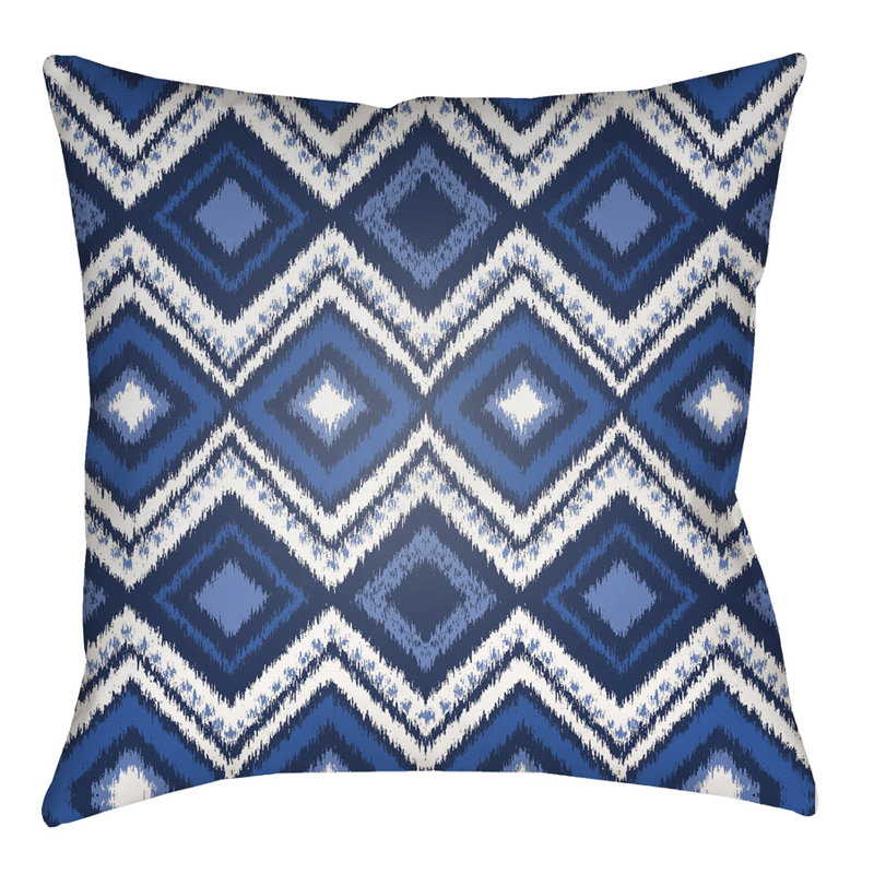  Indoor/Outdoor Throw Pillow, 18" H x 18" W x 4" D