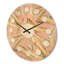 Horloge murale en bois doré Golden Foliage IV-63893312