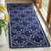 Rodgers Hand Woven Flat Weave Banana Silk/Wool/Cotton Geometric Rug in Ivory/Navy