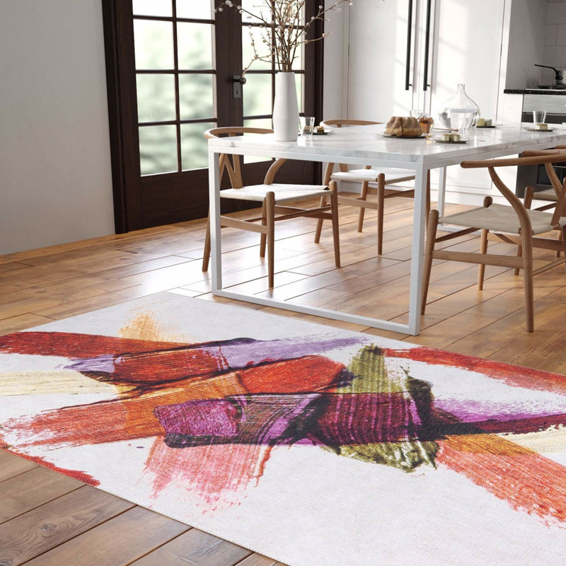 Luxurious Machine Washable Carpet, 100% Polyester, 7.5 x 10.8 Feet | Pile Height: 0.2 Inches, 1850 g/m² | Recycled Poly Cotton Underside, Easy Care, Perfect for Living Room & Bedroom, Soft & Durable Design