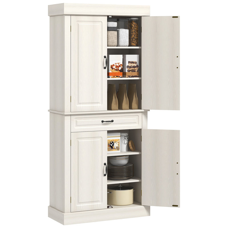 Tangerine 180cm Kitchen Pantry, White