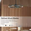Ventilateur de plafond de 71 cm avec lumière et télécommande, ventilateur de plafond moderne noir à DEL pour chambre à coucher, moteur à courant continu écoénergétique, ventilateur moderne-1808376393-1808376395