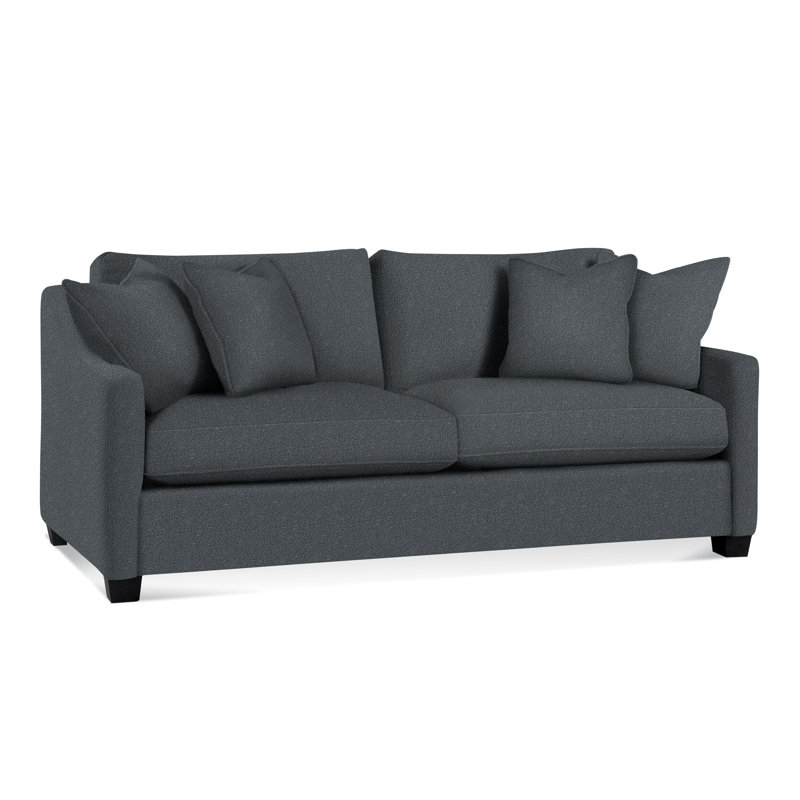 Oliver Sofa, Blue Buffalo Check; 0120-61, Black 