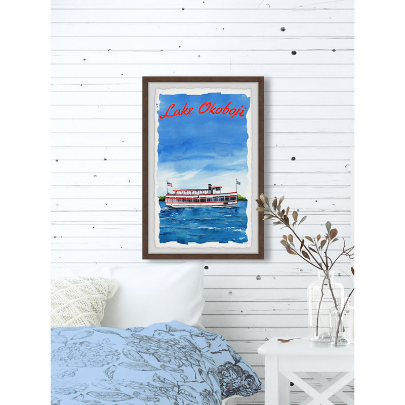 Peinture sur lac, H 24 po x l 16 po x P 1,5 po