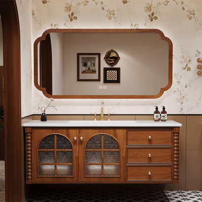 Medieval style bathroom cabinet