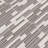Fusion Gray Interlocking 12 in. x 12 in. Glossy Glass Porcelain Blend Mosaic Wall Tile