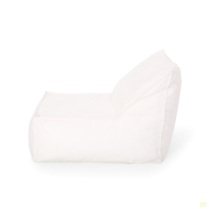 Ettie Fauteuil à billes en tissu résistant à l'eau, Blanc