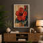 Crimson Hibiscus Botanical - Wrapped Canvas-178058218-178058213