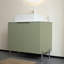 Meuble-lavabo à rayures 30 po avec lavabo, meuble de rangement autoportant avec 2 portes, lavabo en céramique et comptoir en pierre frittée Carrara-576869248-576869251
