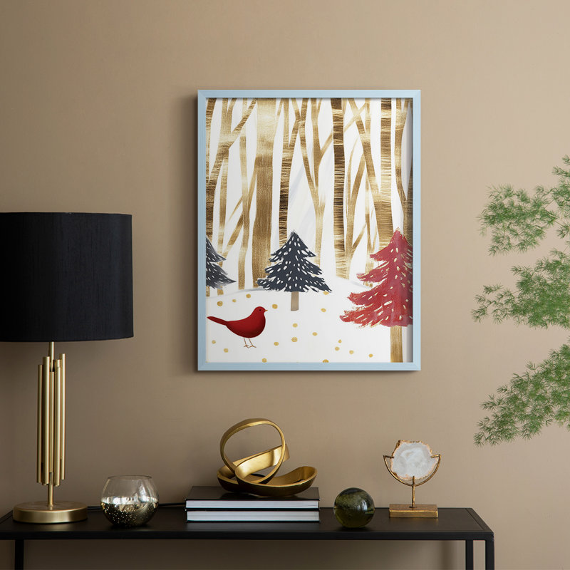 «Christmas Holiday Art» CDIX, reproduction d'art encadrée, H 11 po x l 9 po, Blue