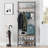 Multifunctional Coat Rack Shoe Bench with 5 Hooks - Ideal Hall Tree for Entryway Storage and Bedroom Organization