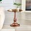 Petite table d'appoint en métal, table ronde moderne en métal or rose avec plateau en verre-1809874955-1809875061