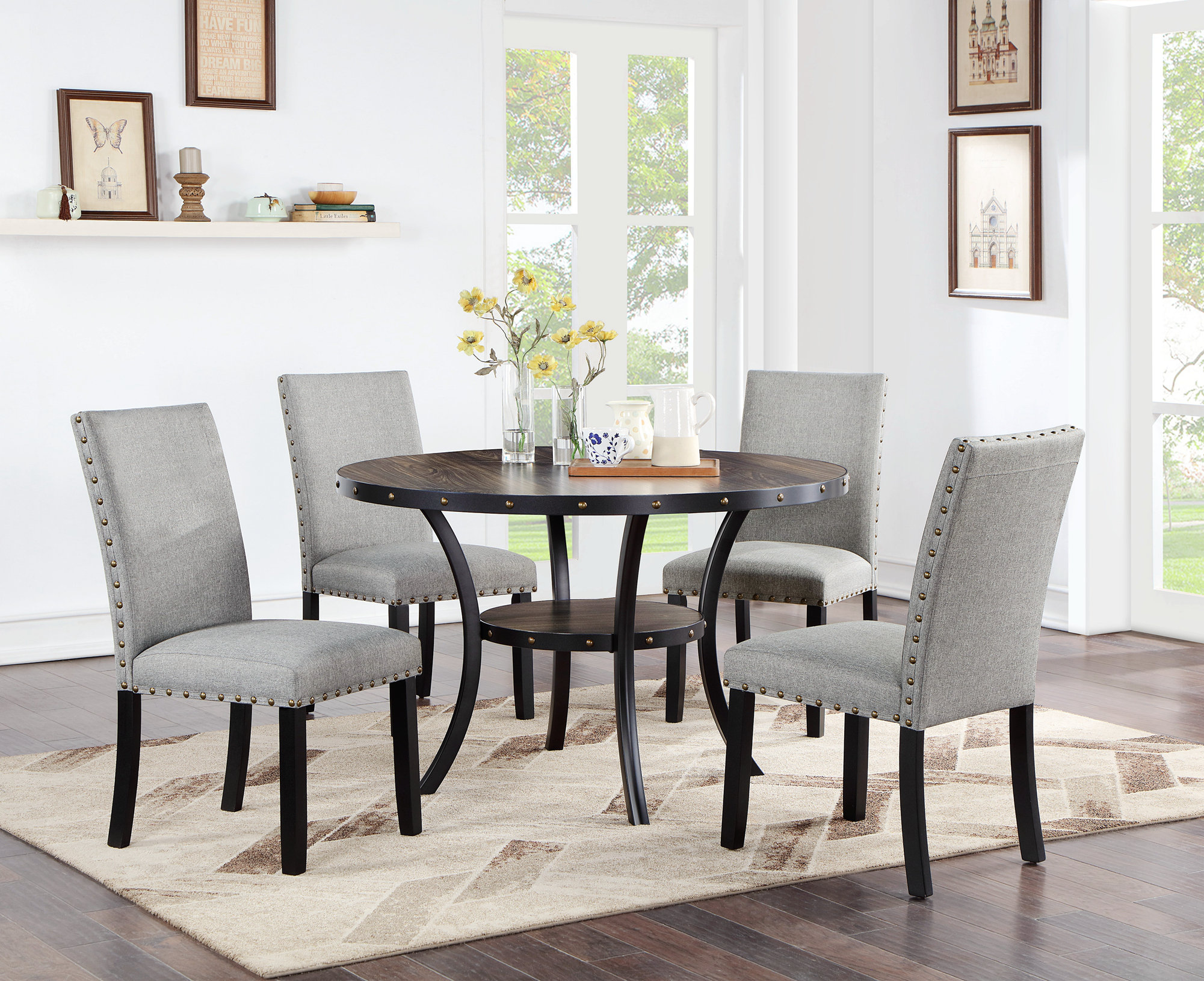 Red Barrel Studio® Alison Round 48'' Dining Set | Wayfair