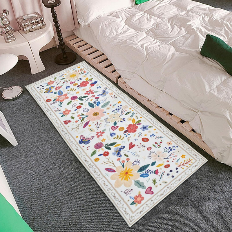 Area Rug, Beige, Faux Fur