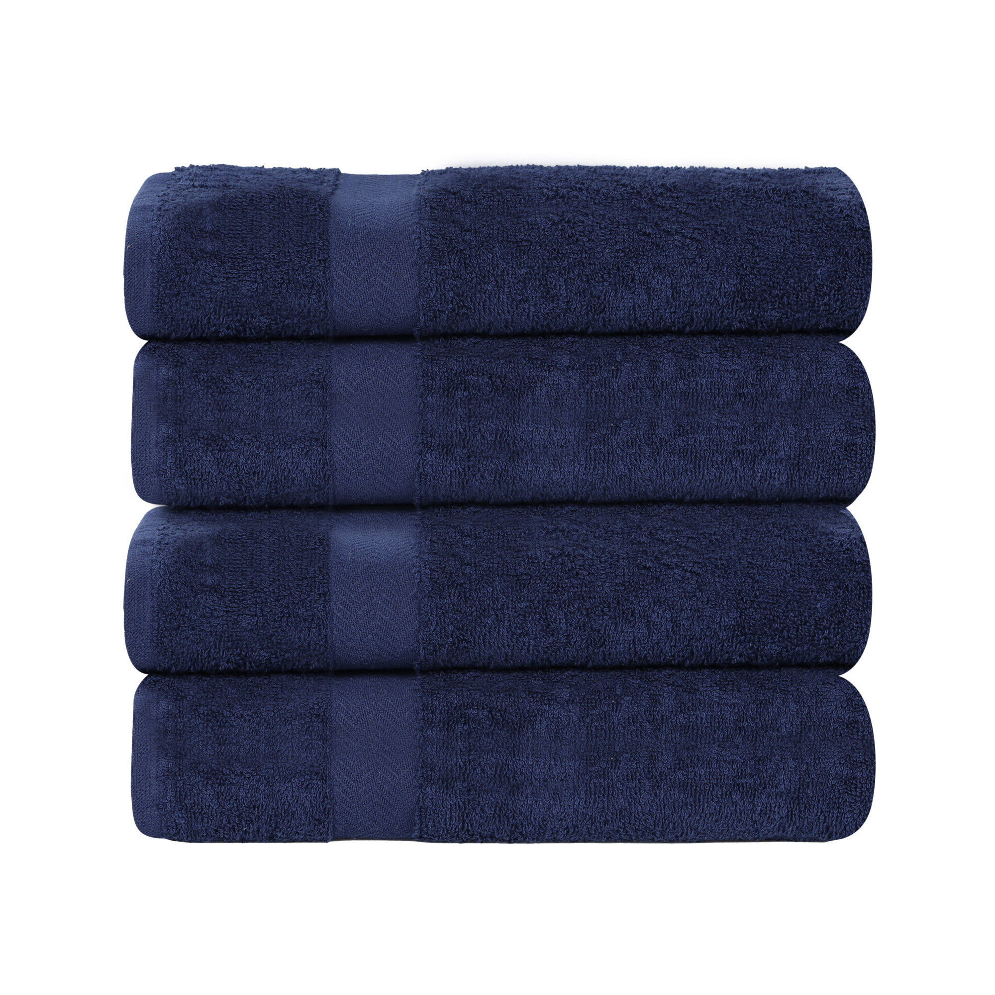 Franklin Cotton Lightweight Quick-Drying Bath Towel, Navy Blue