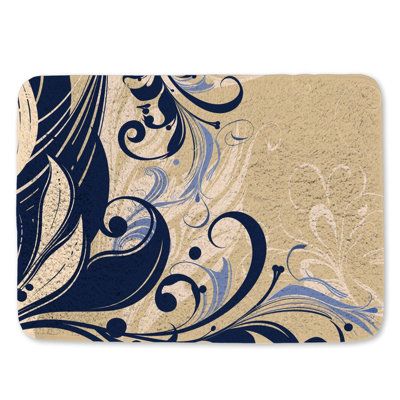 Tapis de bain floral