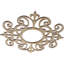 Médaillon de plafond en bois de cerisier Dijon 20 po x P 6 1/2 po x T 1/4 po-63411793-63411800