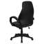 High Back Leather Contemporary Executive Swivel Ergonomic Office Chair with Curved Back and Loop Arms-1988711916