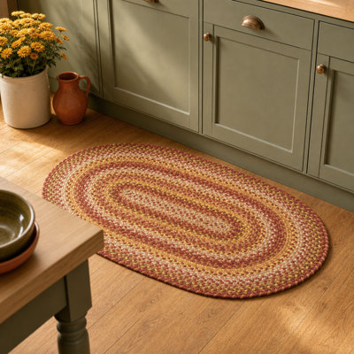 Tapis en jute tressé sans feuilles